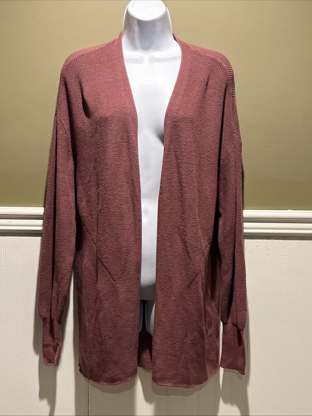 A New Day NWT Women’s Mauve Pink Sz m Cardigan Sweater